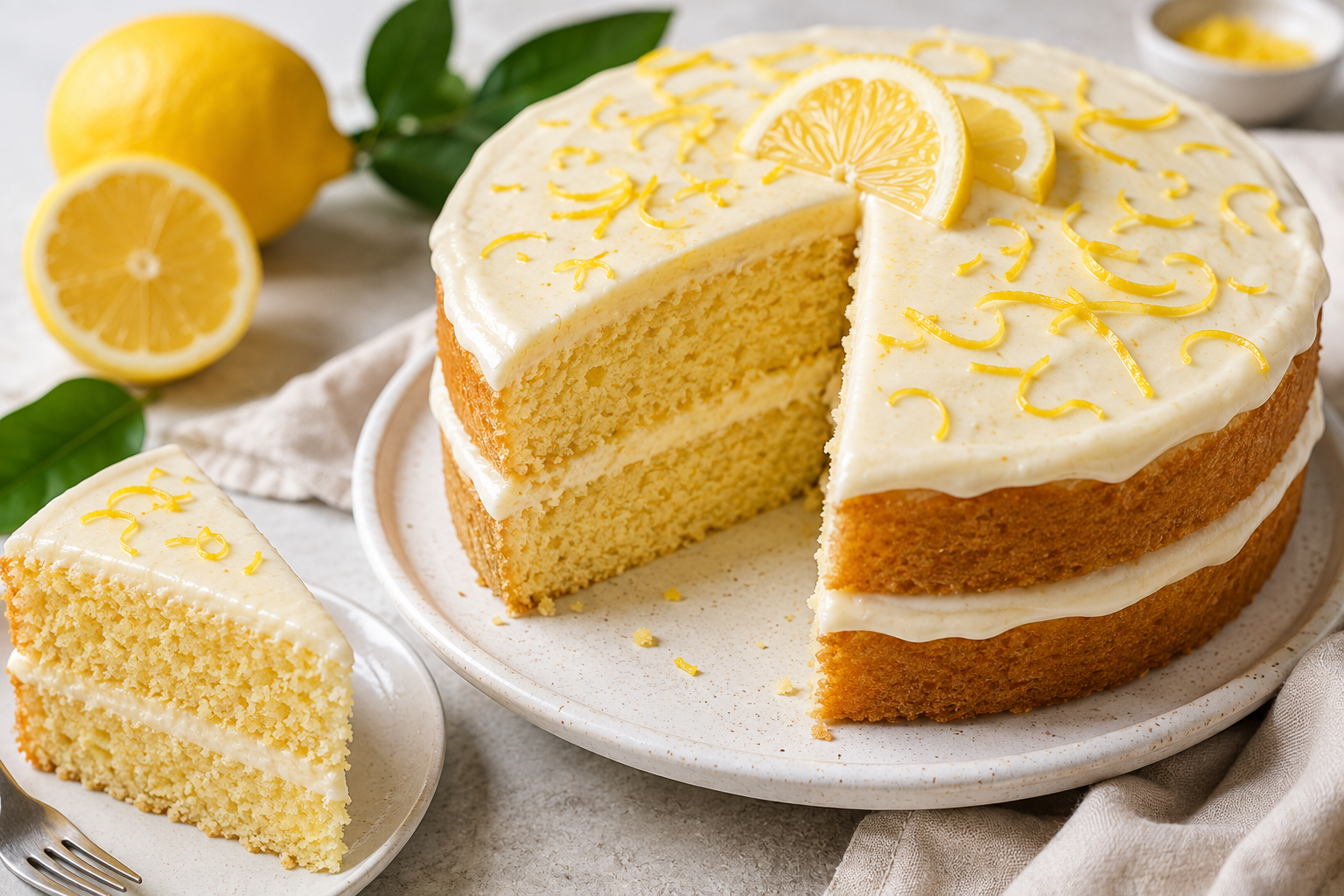 Easy Vegan Lemon Cake Recipe Light, Moist & Refreshing